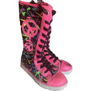 Justice Girls lace up boots